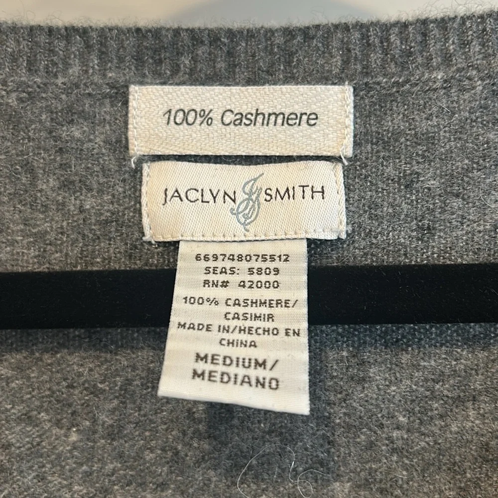 V-Neck Gray Sweater - Picture 2 of 3